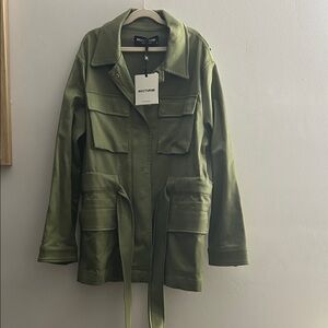 NWT Nocturne Women's Olive Green Utility Jacket- size XS/34